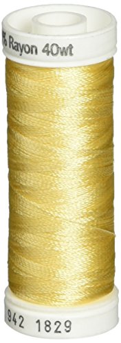 Hilo Sulky Of America 268d Rayon 40wt 2 hebras, 250 yd, Creme Brulee miniatura 1