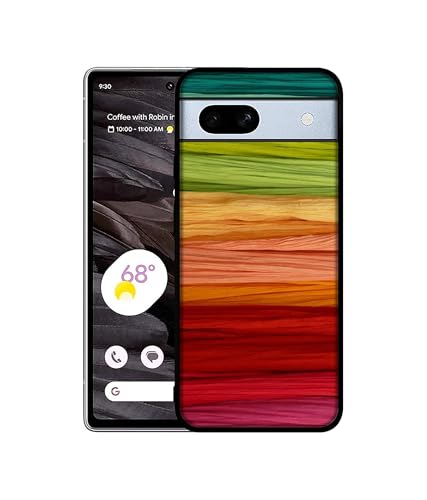 Image of Colorful Thread Design Premium 2D Printed Metal Back Case Cover for Google Pixel 7A 5G