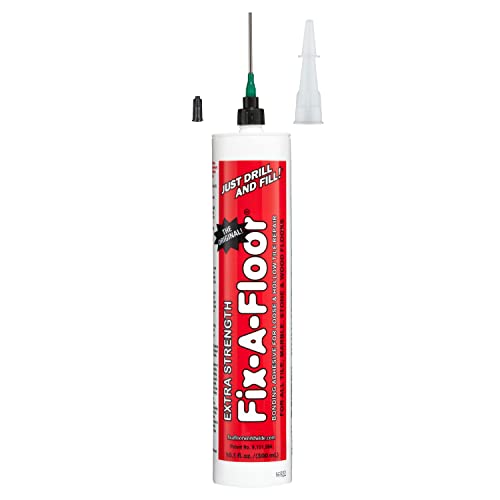 Fix A Floor Extra Strength Floor Tile Adhesive & Micro Precision Kit, Vinyl Floor Adhesive for Hollow Spots Laminate
