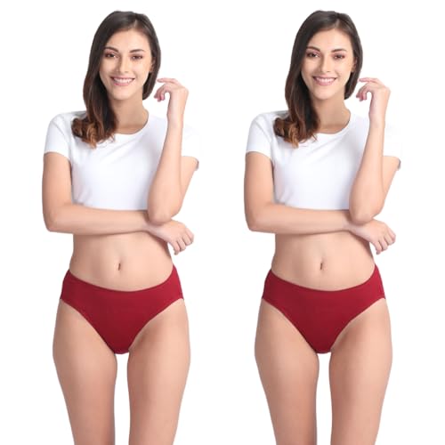 Image of Adira | Hipster Panties for Women | Period Panties for Women Leak Proof & Breathable | Hipster Fit for Medium Flow | Use with Pad for Non Icky Feeling | Patented Design | Pack of 2