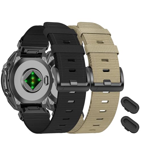 VELEYOK Quickfit Nylon Watchband Compatible with Garmin Fenix 8 43mm/Fenix 7S/7S Pro/6S/6S Pro/5S/5S plus, 20mm Bands Replacement for Garmin Epix Pro 42mm/Descent Mk3i 43mm/Approach S70 42mm