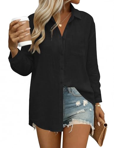 HOTOUCH Linen Button Down Shirt