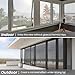 ADD.HERES Window Privacy Film One Way Daytime Privacy Static Cling, Mirror Vinyl Roll Heat Control Anti UV Window Tint for Home and Office,Non-Adhesive Window Film,Silver, 17.5