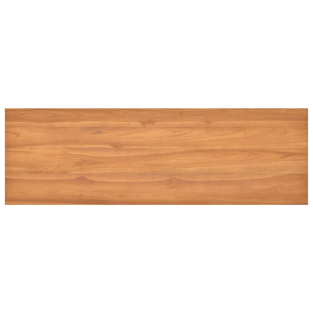 Scrivania 120 x 45 x 75 cm, in legno massello teak, scrivania segretaria, scrivania per computer, design salvaspazio, ideale per l'ufficio di casa