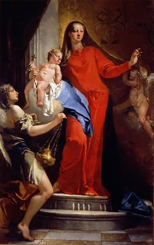 Poster graffiti Dame du Rosaire de Battista peinture affiche murale 60x90