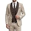 Beige and Dark Brown