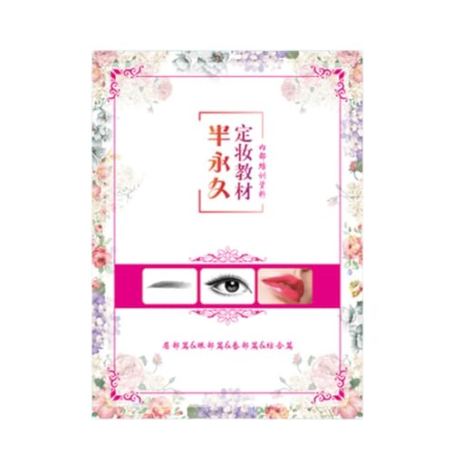 YJIUYUANQ Makeup Exercise Book Eye/Eyebrow/Lip Makeup Practice Book Cosmetics Teaching Book for Beginner(109 Pages)