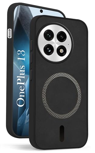 Image of Jkobi Leather Finish Back Cover Case for OnePlus 13 (MagSafe Compatible Wireless Charging | Soft Touch | Camera Bump Protection)