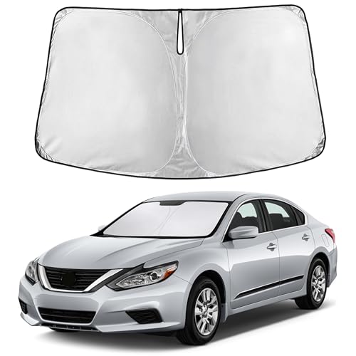 Image of EcoNour Windshield Sunshade Compatible for Nissan Altima 2013-2016 2017 2018, Sun Visor for Front Windshield & Window Sun Shade Cover, UV Heat Blocker & Protector, Car Accessories
