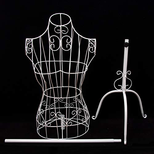 Female White Metal Steel Wire Mannequin Dress Form For Sewing Display #TOP7