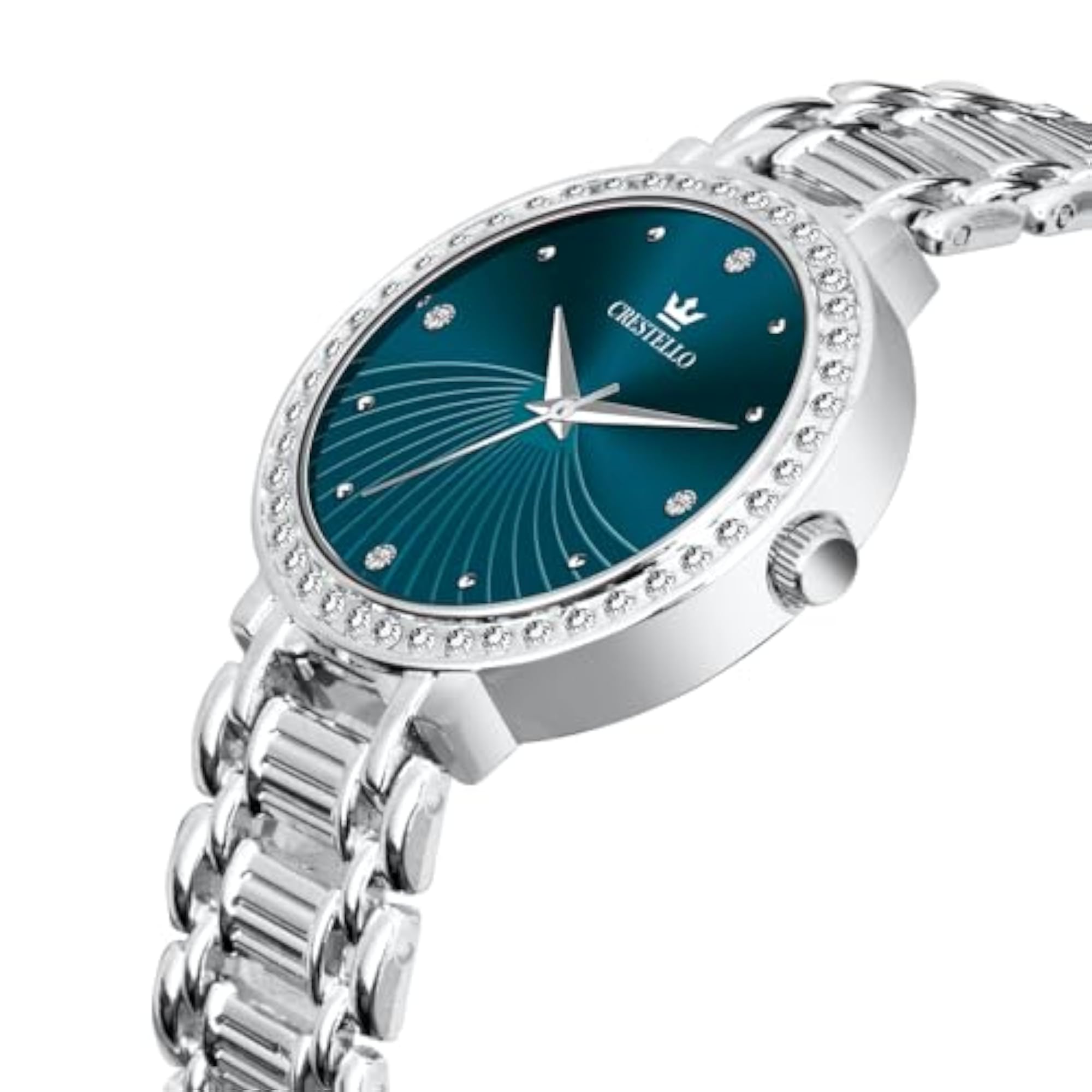 Women's Silver Plated Bracelet Analog Wrist Watch