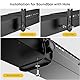 IMtKotW Universal Soundbar Halterung zur Montage unter oder über dem TV, passend für die meisten Soundbars bis 15 kg, für max. 90’’ TV, Soundbar Halterung am TV ohne Bohrer
