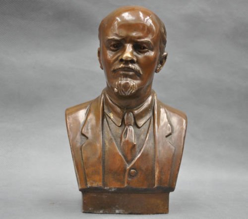 Decorazione Liangliang988 - Statua in bronzo con busto sovietico Vladimir Ilyich Ulyanov Lenin