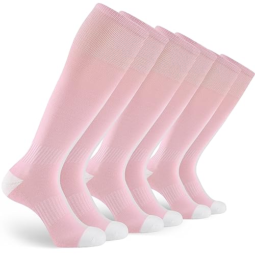 GRAPMKTG 3 Pack Soccer Socks for Men Youth and Women Baseball Softball Football Socks for Adult Knee High Tube Socks