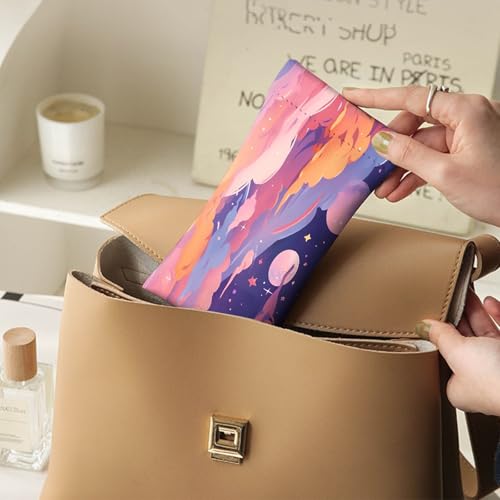 Image of 2 PCS Glasses Case Eyeglass Sunglasses Pouch Squeeze Portable Bag Soft Leather with Cleaning Cloth Women Men Girls