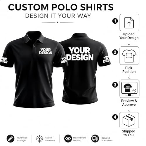 Unisex Custom Logo Work Polo