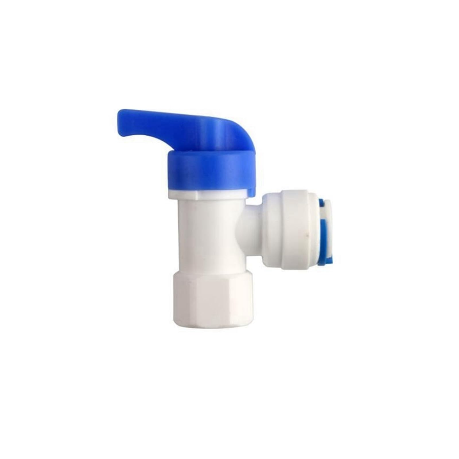 Vanne d'arrêt RO 1/4" femelle vers 3/8" pour réservoir de purificateur d'eau