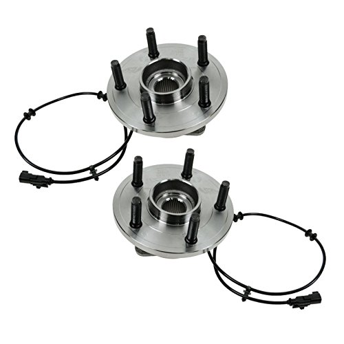 Image of TRQ Front Left and Right Wheel Bearing and Hub Assembly Set 2 Piece Compatible with 2006-2009 Dodge Durango 2007-2009 Chrysler Aspen