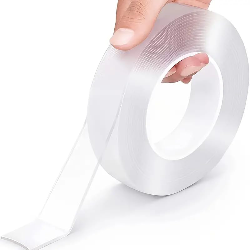 Double Sided Tape Heavy Duty Durable Nano Strong Sticky Adhesive tape, Clear Mounting Tape Picture Hanging Adhesive Strips, Removable Wall Tape Sticky