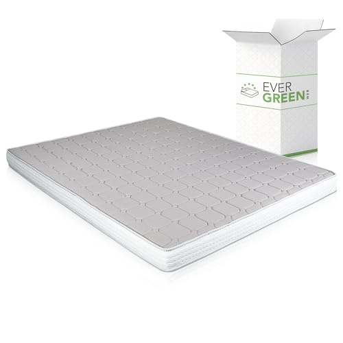 EVERGREENWEB - Colchón Doble 140x190 cm para sofá Cama, colchón Alto 14 cm con Espuma viscoelástica, para Cama, ortopédico, ergonómico, con Funda Blanca hipoalergénica y antiácaros DAYBED