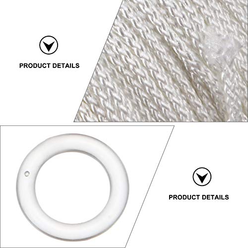 Heallily Clear Roman Blind Curtain Rings And Lift Shade Cord For Aluminum Blind Shade Repair And Diy Crafts Projects #TOP6