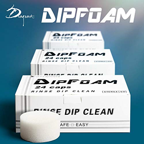Illusionist Tattoo Dip Foam Rinse Cup 24 Pack, Better than Water for Blending, Rinsing. Diluting or Drying Ink
