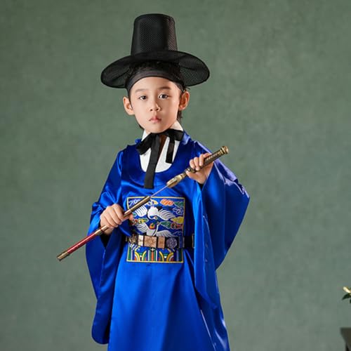 Chapeau idole coréenne traditionnel en noir vêtement pour hommes