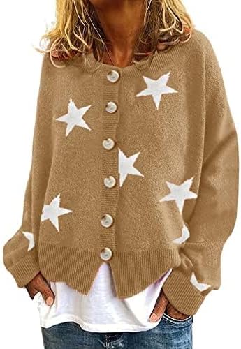 utcoco Women's Oversized Cropped Cardigan Sweaters Vintage Artistic Floral Print Cable Knit Sweater Outwear