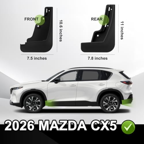 Image of Muslogy Mud Flaps Splash Guards for 2026 2027 Mazda CX5 CX-5 Accessories
