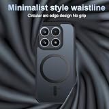 Effcotuo Magnetyczne etui na Xiaomi Mi 17 z folią ochronną na wyświetlacz z hartowanym szkłem z funkcją MagSafe z akrylową ochroną pełna magnetyczna matowa obudowa na telefon