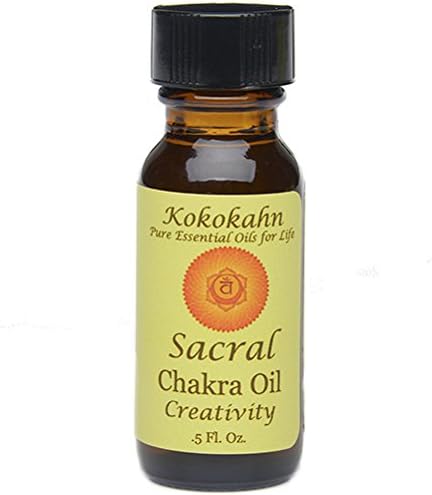 Chakra Aromatherapy Oil with Pure Essential Oils in Organic Jojoba Oil .5oz (Creative & Sensual Sacral Chakra)