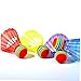 20Pcs Plastic Badminton Shuttlecocks Rainbow Color Sports Gadgets for Training Outdoor Fun Durable and Sturdy for Amateurs Beginners