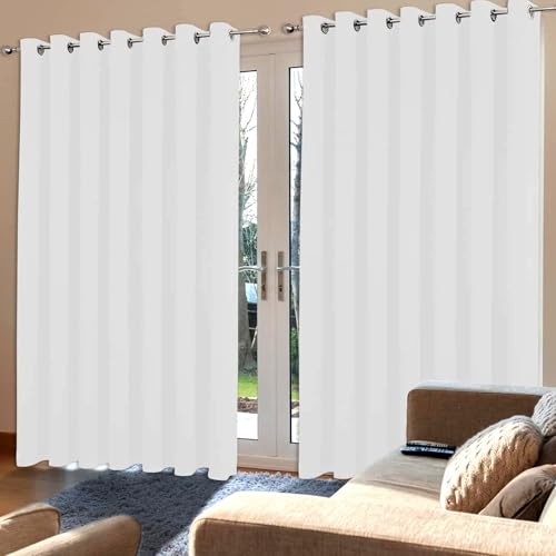 Rideaux occultants thermique à oeillets blanc pour une chambre calme et cocooning - 2