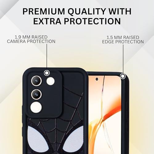 Image of DARKFIT Back Case Cover Compatible for Vivo Y200 | Silicone Case | Camera & Body Protection| Shock Proof | for Vivo Y200 | Color Black
