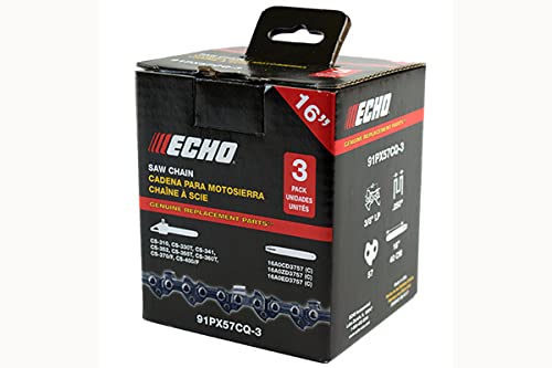 Photo 1 of **1 CHAIN MISSING**Echo 91PX57CQ-3 16 in. Low Profile Chainsaw Chain - 57 Link - Pack of 3
