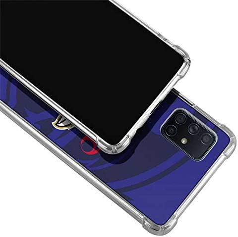 Skinit Clear Phone Case Compatible with Galaxy A51 5G - Officially Licensed NFL Baltimore Ravens Double Vision Design