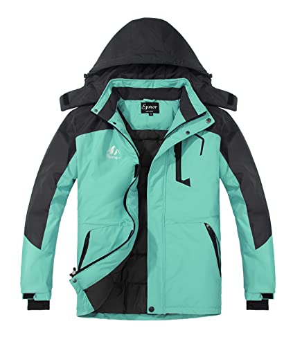 Image of Women's Waterproof Ski Jacket Hooded Snowboard Coat Warm Winter Snow Jackets