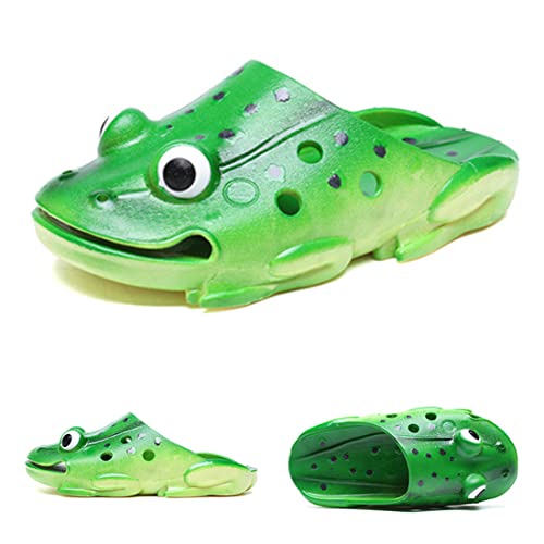 Unisex Funny Cartoon Frog Slippers, Frog Slides, bass Sandals, Animal Slippers, Summer Beach Sandals Pool Shower Shoes4