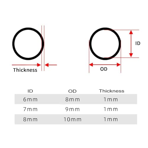 Bbypp RG-678MM Clear Tubing Assortment, 6Mm 7Mm 8Mm Id, 9 Meters Lengh In All, 1Mm Thickness, Flexible Plastic Tube thumb #1