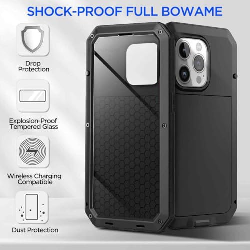 Coque iPhone 13 Pro intégrale silicone rigide noir chic - 5