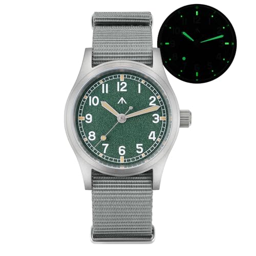 Image of Militado ML12 38mm Mens Watch - Sweep Hand VH31 Mecha-Quartz Movement Domed Sapphire Crystal Quartz Watch C3 Luminous 100M Waterproof