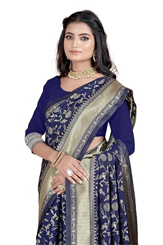 Image of Women's Banarasi Saree Pure Kanjivaram Silk Saree Soft Party Saree collections With Blouse Piece for Wedding saree