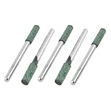 Material: abrasivo, metal; Color principal: tono de plata, verde