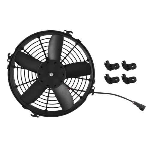 Ventilador de refrigeración eléctrico de condensador de 330mm, conjunto de ventilador de radiador de alto rendimiento de cinco aspas, 24V, 160W, para autobuses, camiones, ABS,