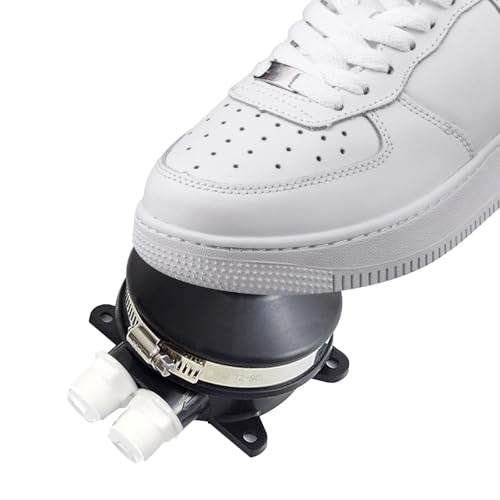 Wasserpumpe für Boote, Mühelose FußWasserpumpe für Boote RV Toilette Marine Foot Press Selbstansaugend Wohnwagen Wohnmobil Waschbecken Pressepumpe 2,2 GPM Maximale Durchflussrate