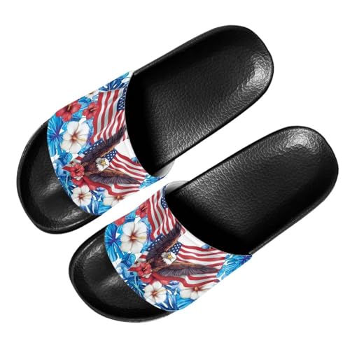 Image of Footwear for Mens Open Toe Athletic Sandals Anti-Slip Sole Slide Sandals Pillow House Flat Shoes Comfortable Slip On Slippers for Indoor & Outdoor