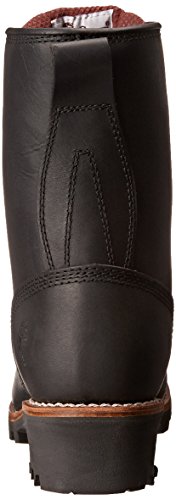 Chippewa Men's Baldor 8" Steel Toe Logger Boots - Slip Resistant, Durable Leather, Heavy Duty Work Boots for Men3