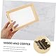 EXCEART 2 Stück Rahmen aus Holz für die Herstellung von Papier, DIY, für Bildungsmaterial, Holz, für Bastelprojekte, wiederverwendbar