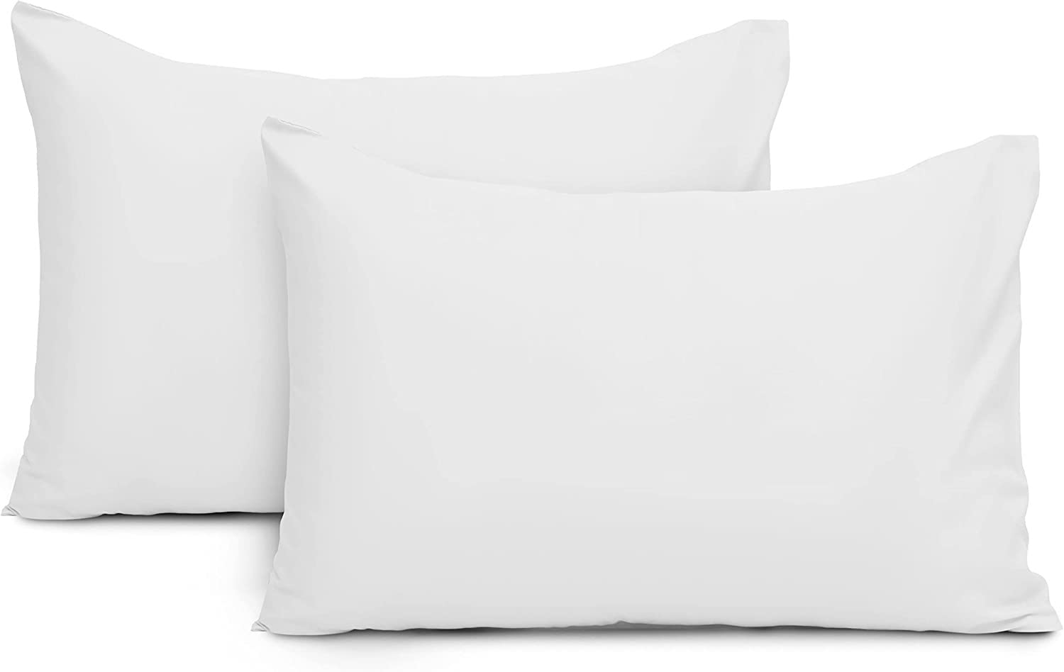 200 Thread Count 100% Egyptian Cotton 2 Pack Pillowcases (White)
