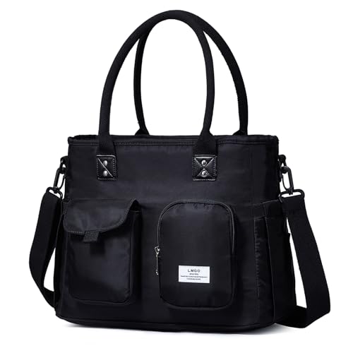 Large Utility Tote Bag with Multi-pockets and Compartment for Travel & Work